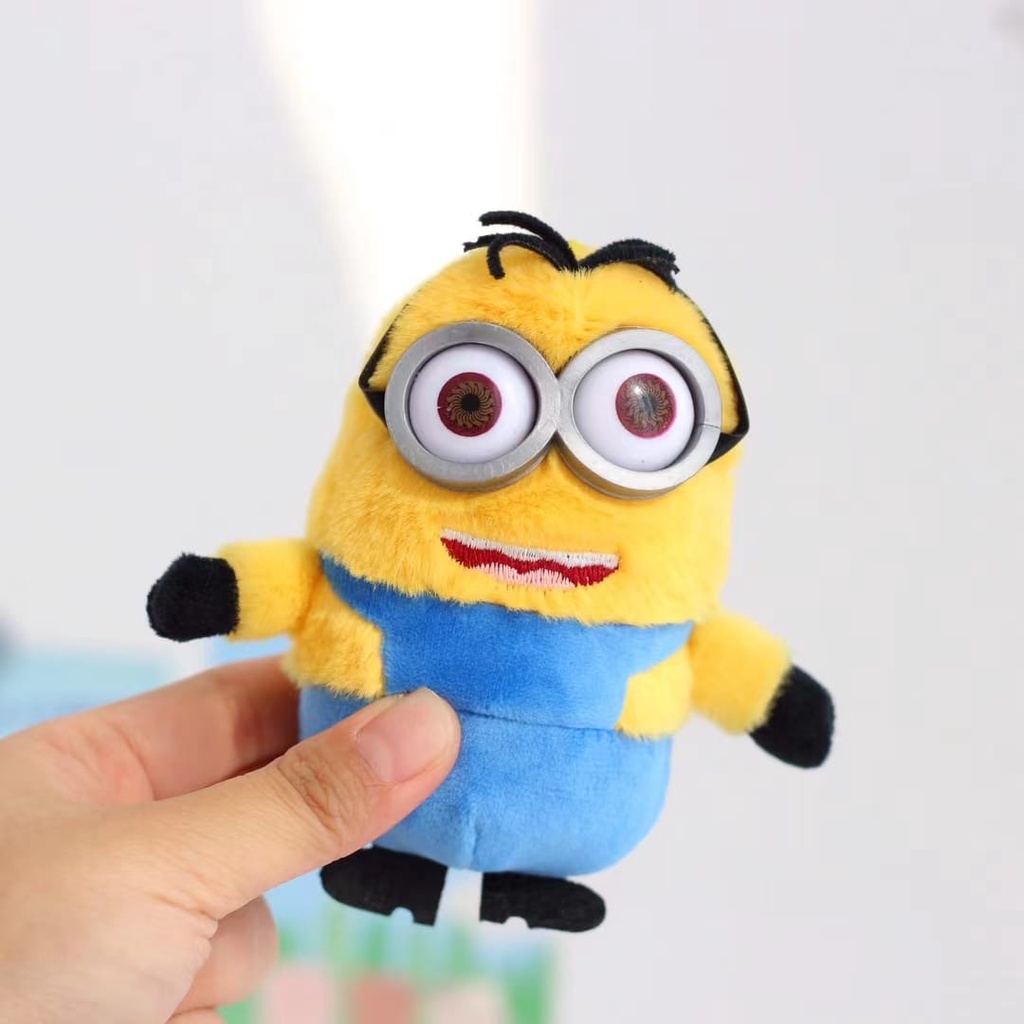 Gantungan kunci boneka minion dekorasi tas bahan plush