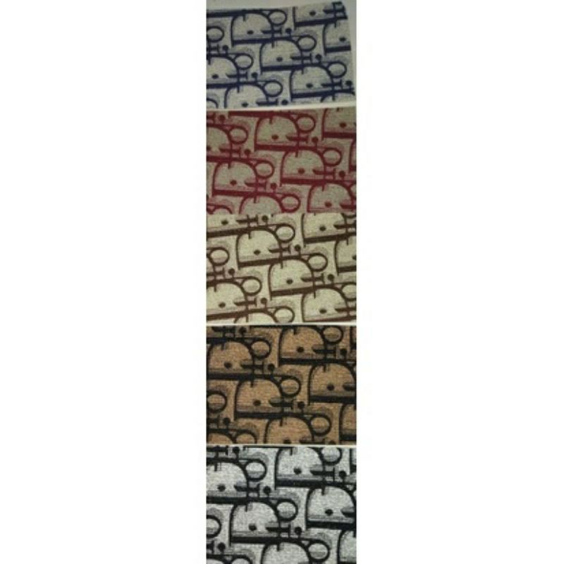 Bahan Kulit Sintetis Motif Dior
