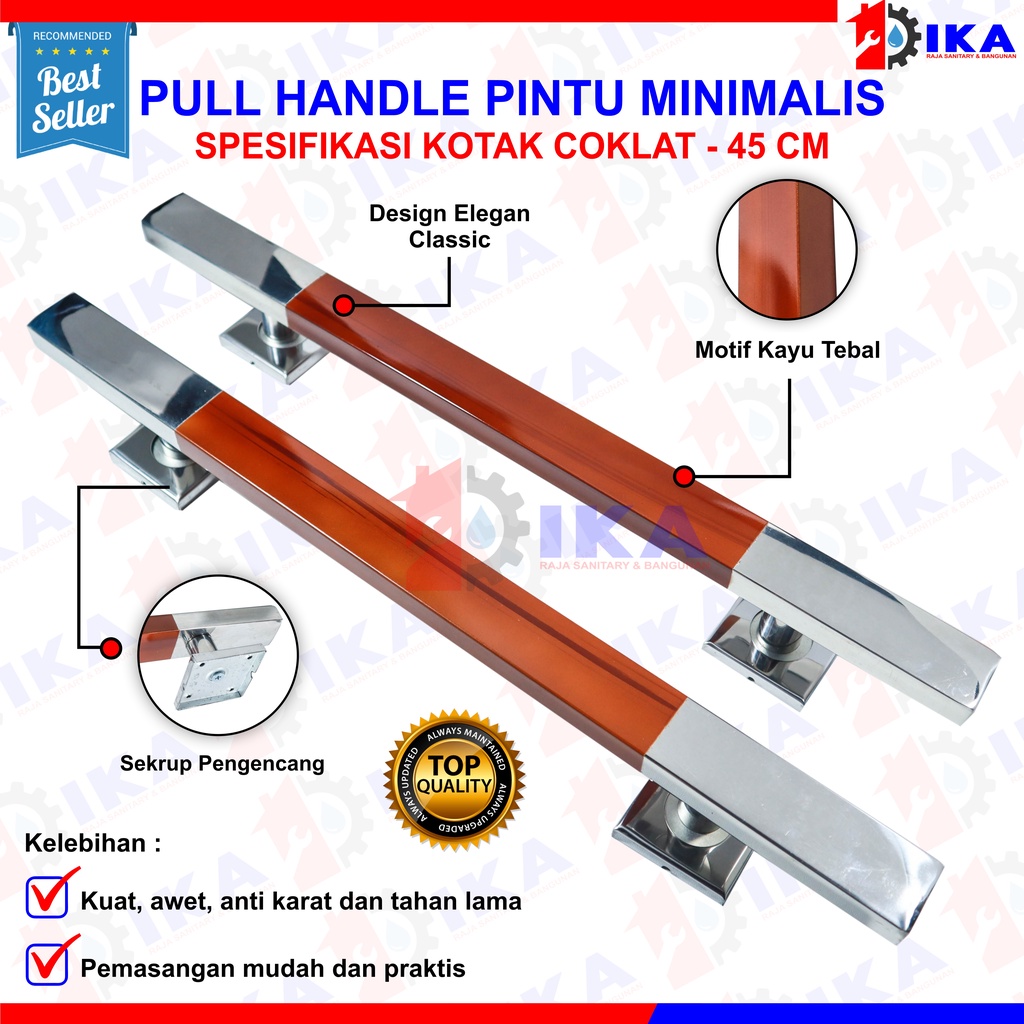 HANDLE PINTU RUMAH JUMBO 45 CM STAINLES TARIKAN PINTU RUMAH GAGANG MINIMALIS ANTI KARAT MEWAH CAKEP