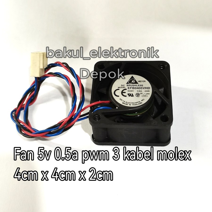 FAN 5V 4CM X 4CM DELTA ORIGINAL BALL BEARING