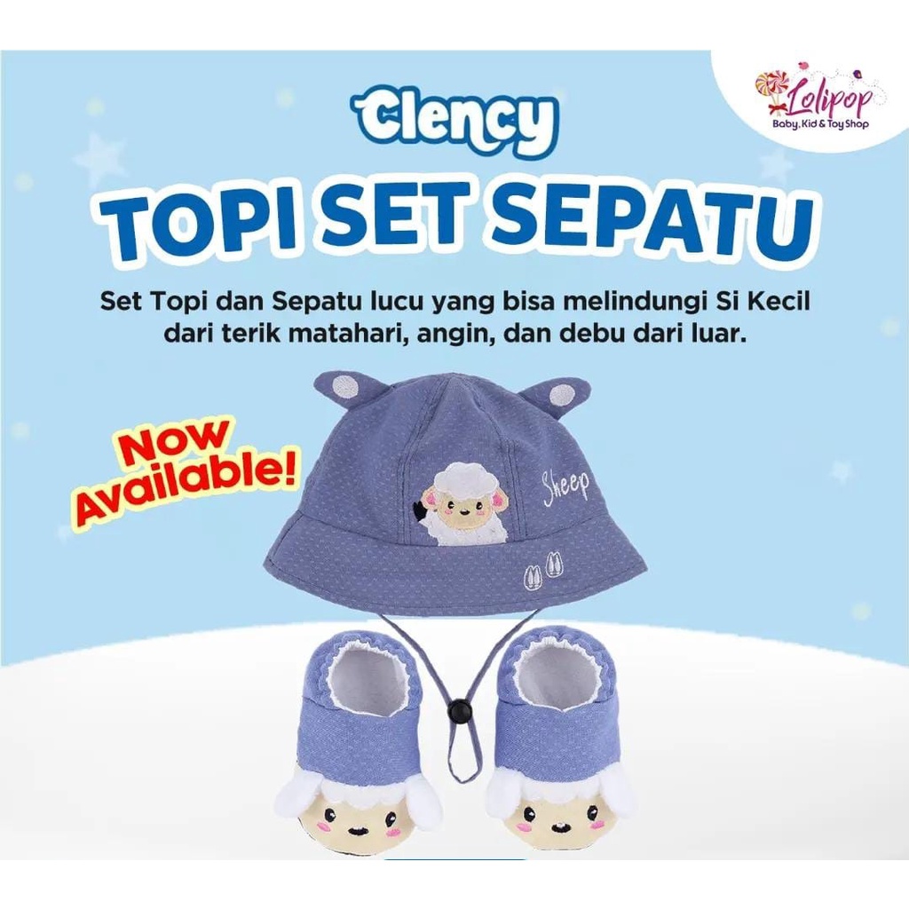 Clency Set  Topi &amp; Sepatu