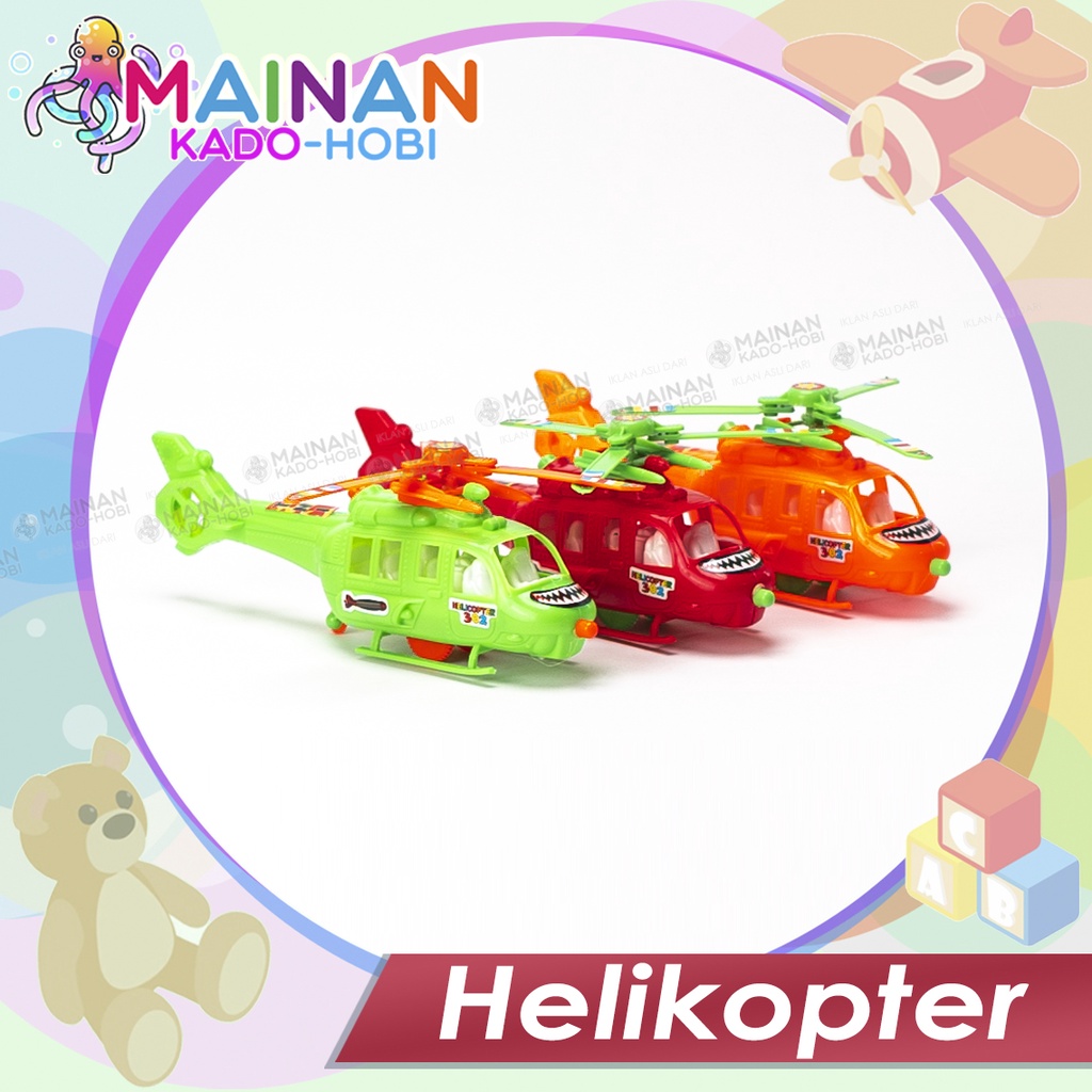 MAINAN ANAK MINIATUR DIECAST MINI HELIKOPTER