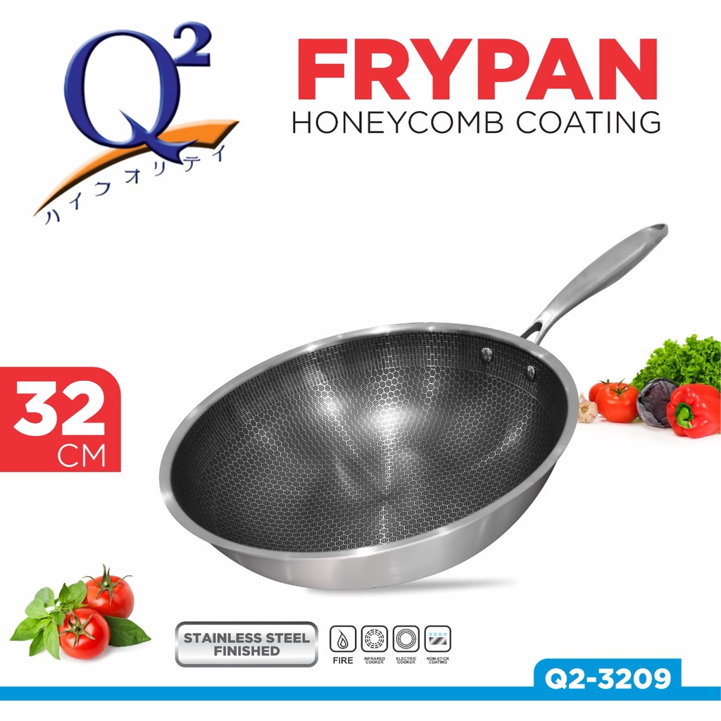 [DGB] FRYPAN WOK PAN PANCI PENGGORENGAN ANTI LENGKET MOTIF HONEYCOMB LABA-LABA