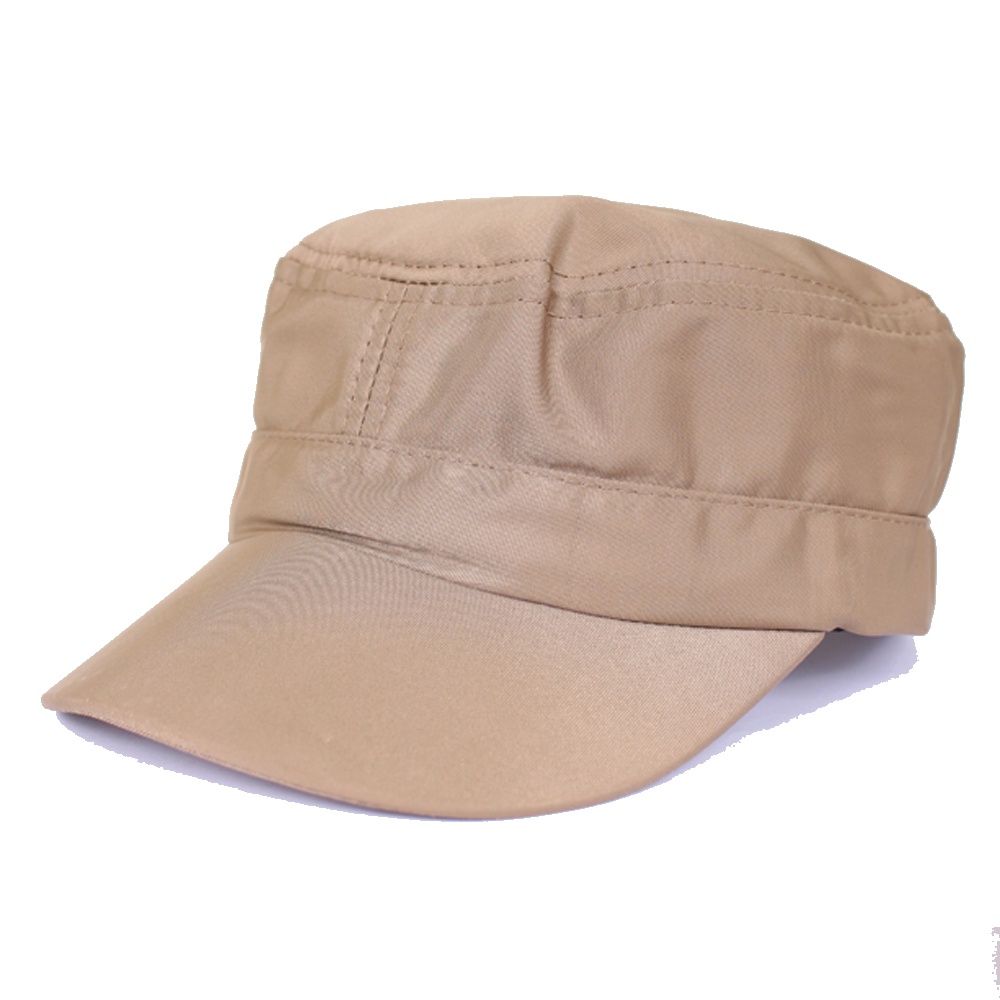 GIOFLO Topi Komando Military Cap Unisex Coklat Muda / TOP 17