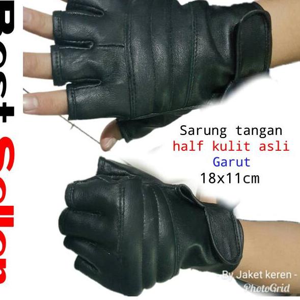 Borong Diskon Sarung tangan motor kulit asli gloves sepeda kiper pria wanita cowok cewek murah nyama