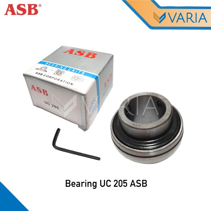 Bearing UC 205 ASB Diameter As 25 mm Laher Insert Pillow Block