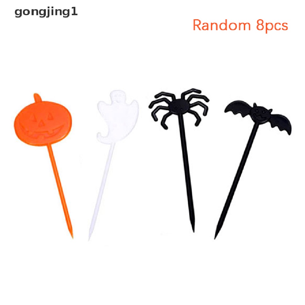 Ggg Garpu Buah Kartun Mini Hewan Labu Halloween Makanan Ringan Kue Dessert Food Fork ID