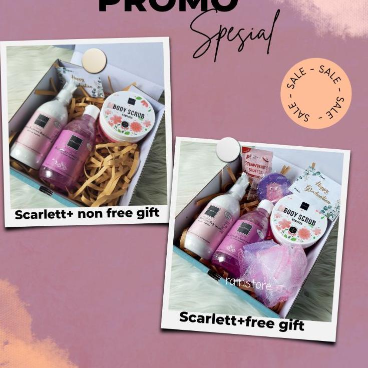 

BFG-H68 HAMPERS GIFT BOX SCARLETT/HAMPERS BIRTHDAY/WEDDING/GRADUATION(BEBAS REQ VARIAN TULIS DINOTE) [302]