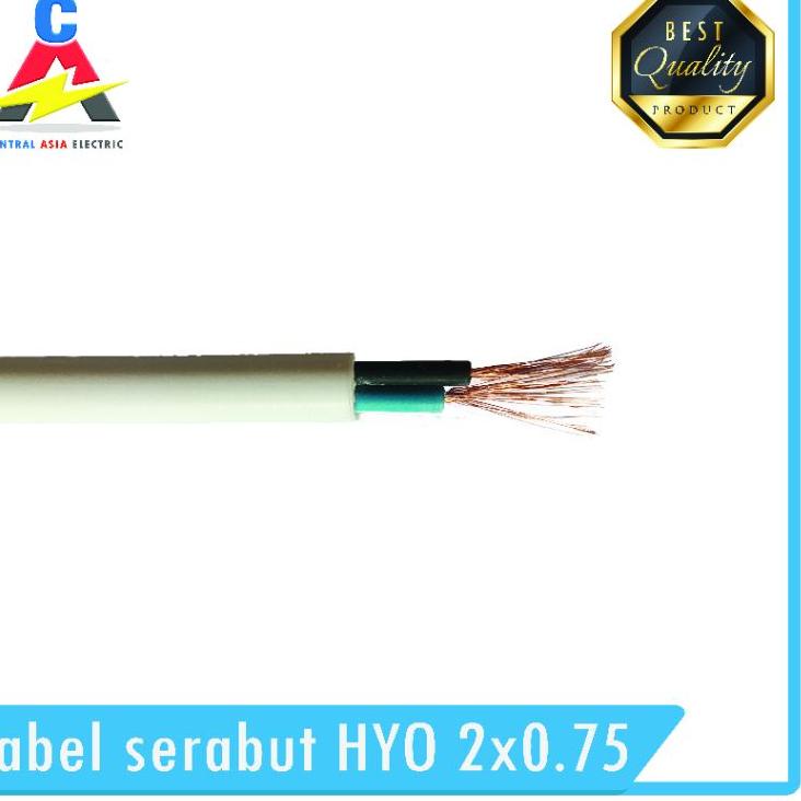 Produk Populer Kabel Listrik Serabut HYO 2 x 0.75 (30 Meter)