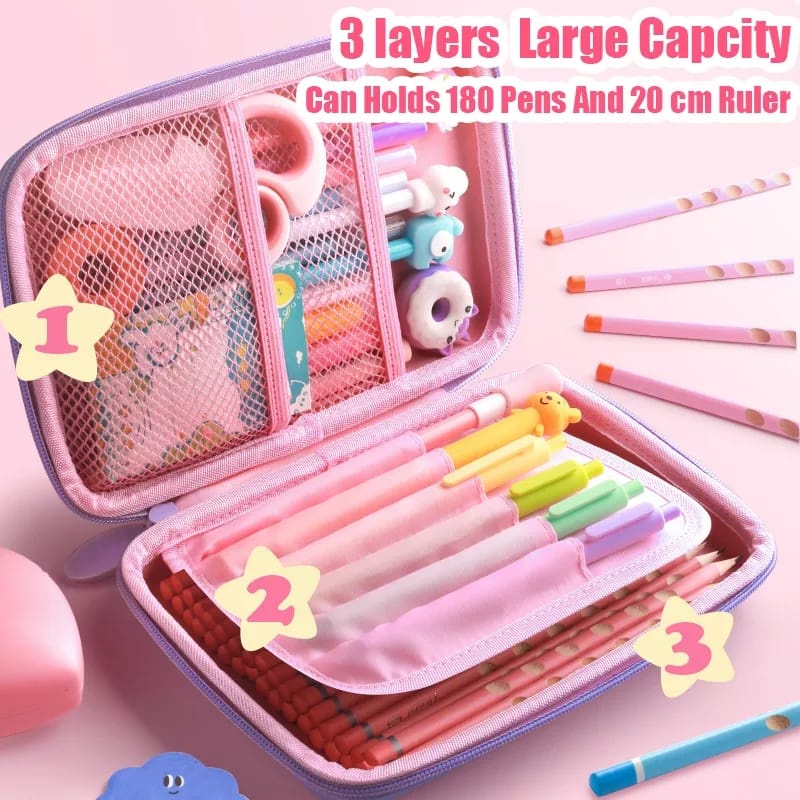 

Kotak Pensil 3D Eva Kapasitas Besar Tahan Air Free Box Exclusive Tempat Pensil Unicorn Timbul 6D
