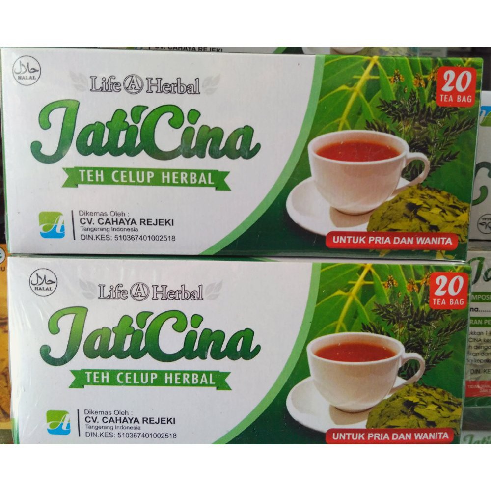 

JATICINA TEH CELUP HERBAL PELUNTUR LEMAK isi 20 sachet