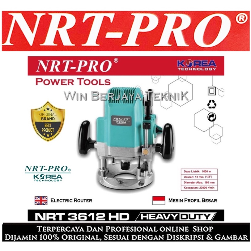 NRT PRO 3612 HD Mesin Profil Besar Atau Mesin Router Profil Kayu Trimmer NRT PRO 3612HD " KOREA TEKN