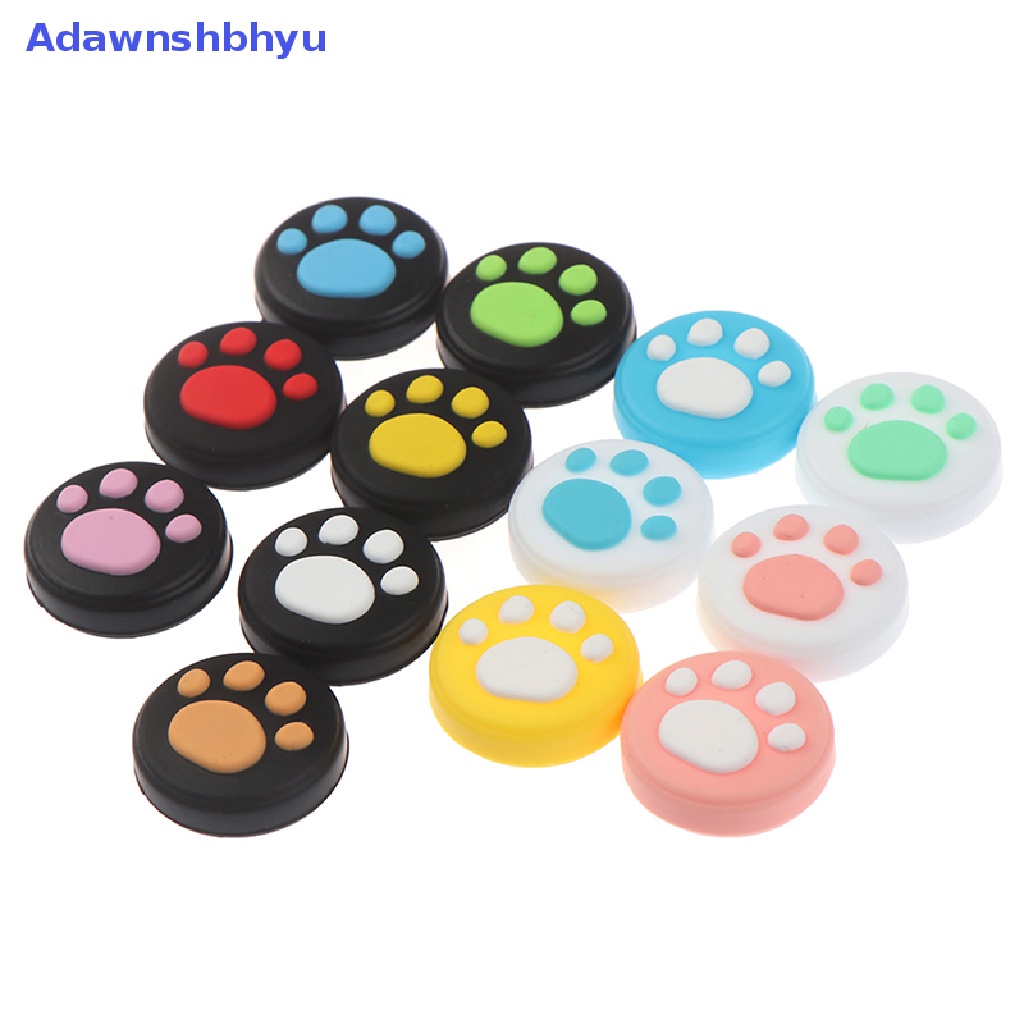 Adhyu 4pcs Cute Cat Paw Claw Thumb Stick Grip Cap Cover Untuk Nintend Switch Lite ID