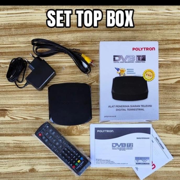 STB SET TOP BOX POLYTRON PDV 700-T2 ALAT SIARAN TV DIGITAL FULL HD