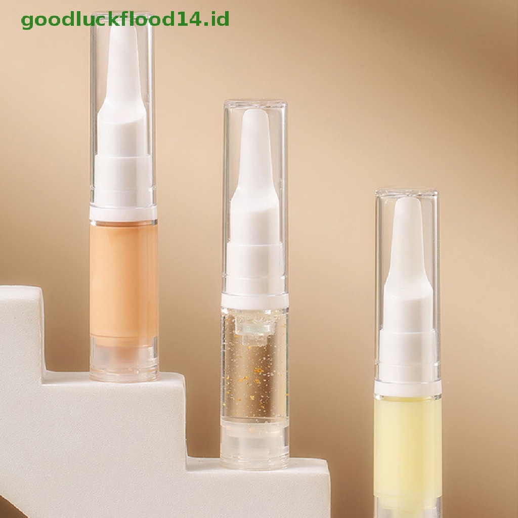 [GOOGFOUR] 5ml Botol Pompa Vakum Airless Kosong Travel Size Dispenser Wadah Isi Ulang [TOP]