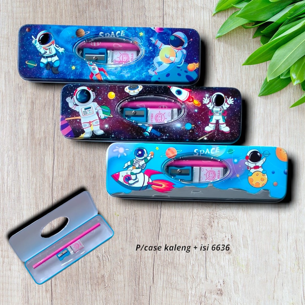 

TEMPAT PENSIL PEN CASE KALENG ANAK SET + ISI 6636