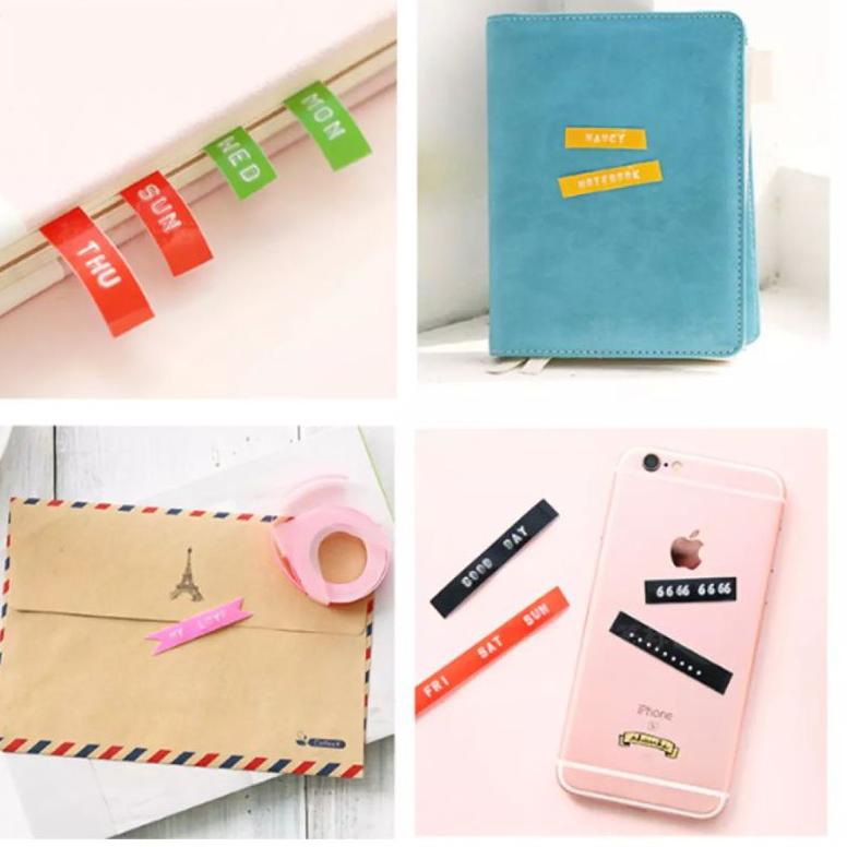

[Y-A6A][㊚] Refill Tape Laber Maker merk Cidy emboss 3m x 9mm - BASIC COLOR (HARGA GROSIR) top produk