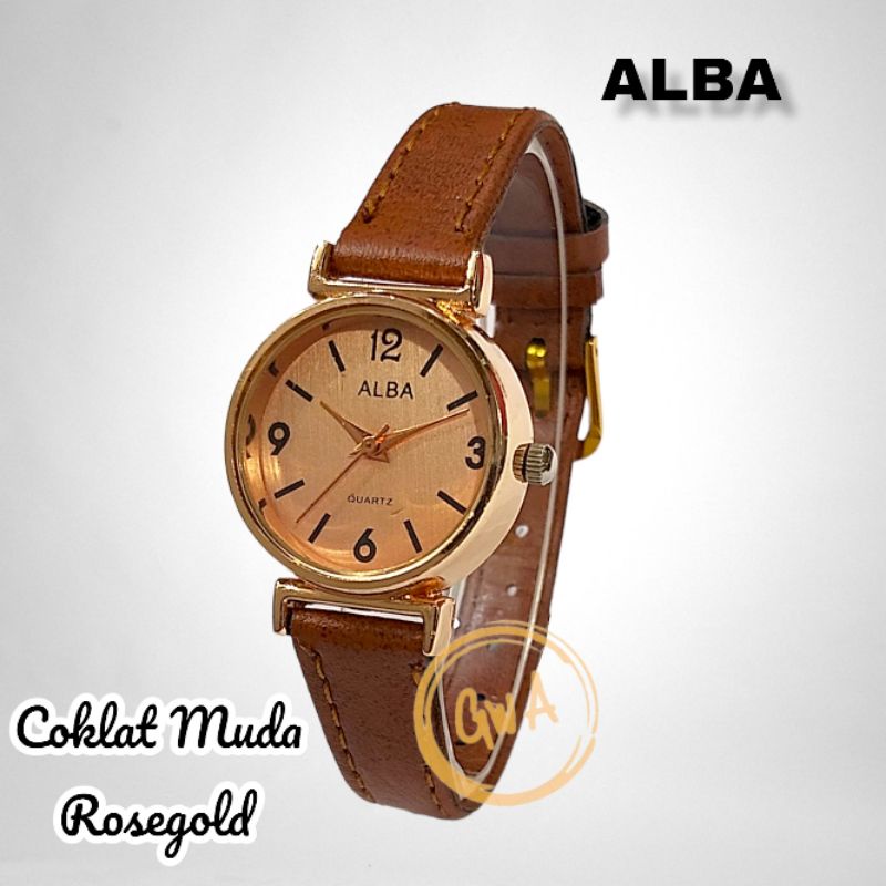 Jam Tangan Cewek Kalep Alba Fashion Free baterai