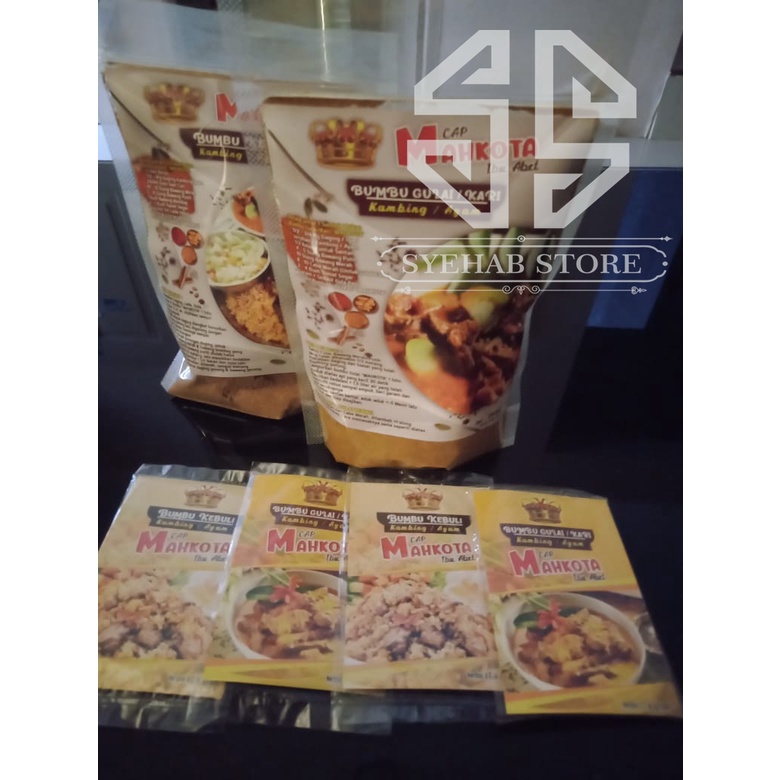 

Bumbu Kebuli / Bumbu Gulai / Bumbu Kari Cap Mahkota - Ibu Abet 250 GRAM (BESAR)