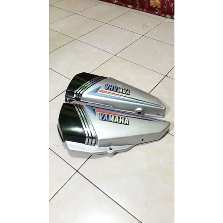 bok box dop cover side tutup aki rx king master 2001 2000 silver original ori