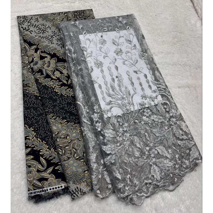 Set/paket Kain Bridemaid Tile Bordir Mutiara & Batik