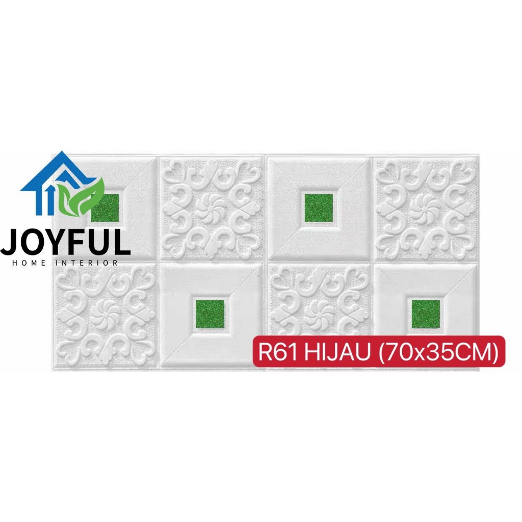 Wallpaper 3D FOAM Wallfoam 70X35CM • 16 LEMBAR • High Quality