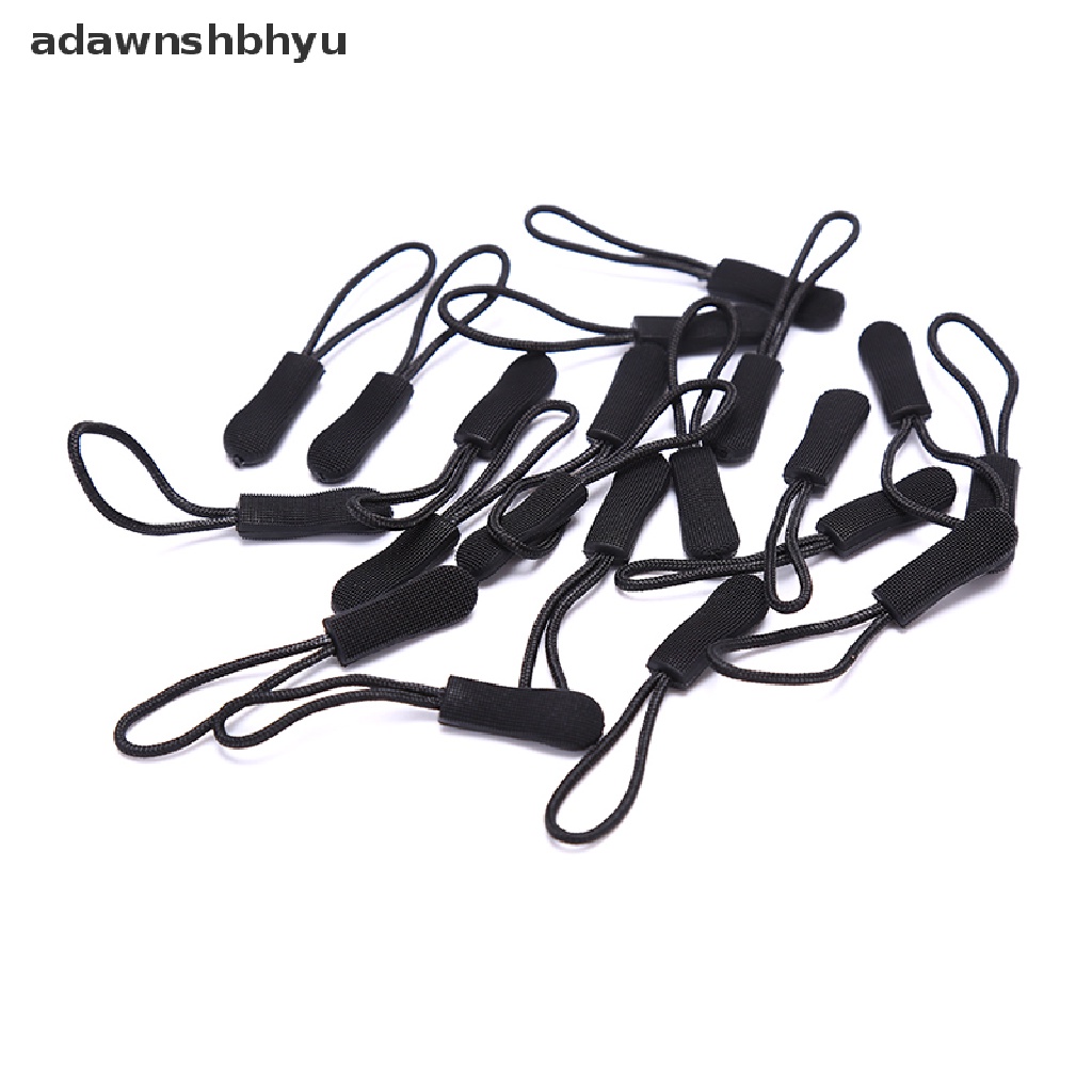 Adawnshbhyu 20pcs Zipper Pull Puller End Fit Tali Tag Pengganti Klip Zip Cord Tab ID