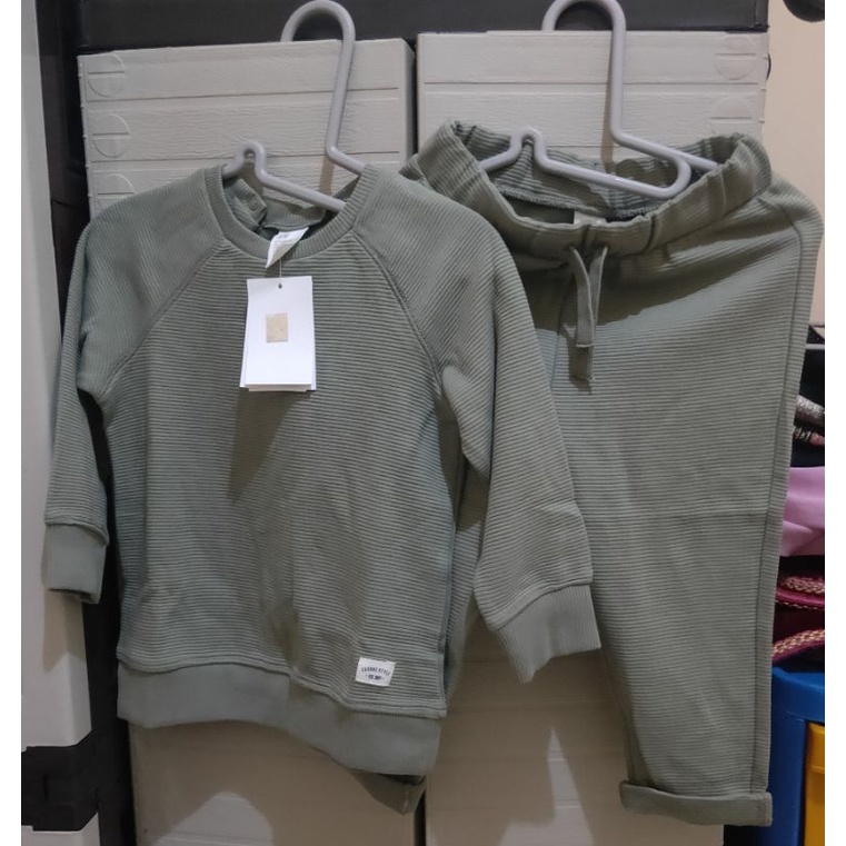 atasan bawahan baju bayi anak one set h&m new ORI