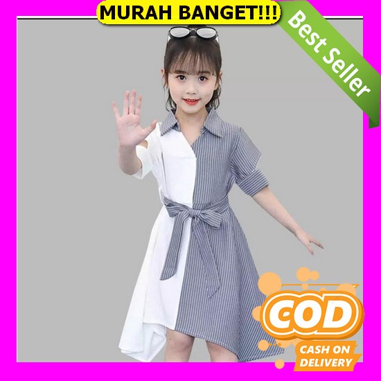 Dress Bayi Brokat Premium Gaya Vintage Korea 0-5Tahun [Dress Kids Vinie Ro]Dress Anak Perempuan Moss