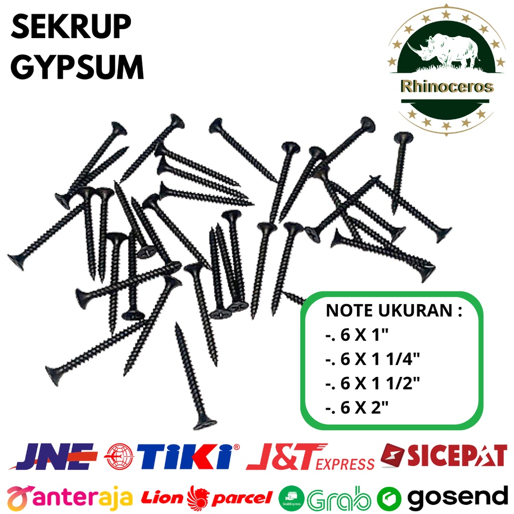Sekrup Gypsum Drywall Scrup Skrup Gipsum Baut Gympsum