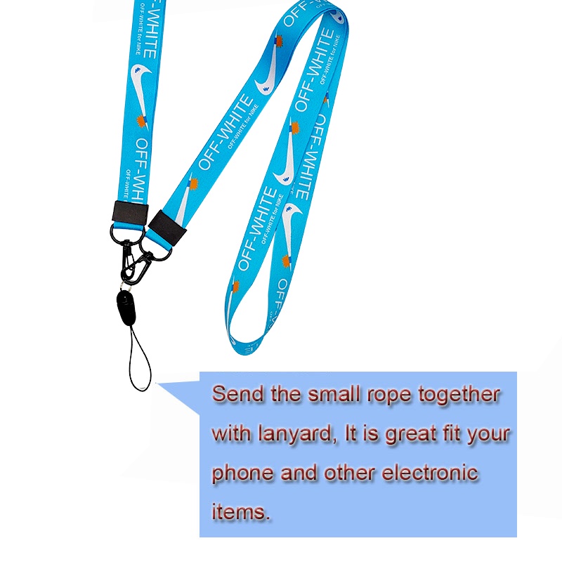 [4 Desain] Lanyard Leher Panjang + Tali Pendek + Pad Sambungan Cocok untuk Casing Ponsel Sling Lencana ID Case Pemegang Gantungan Kunci Tali