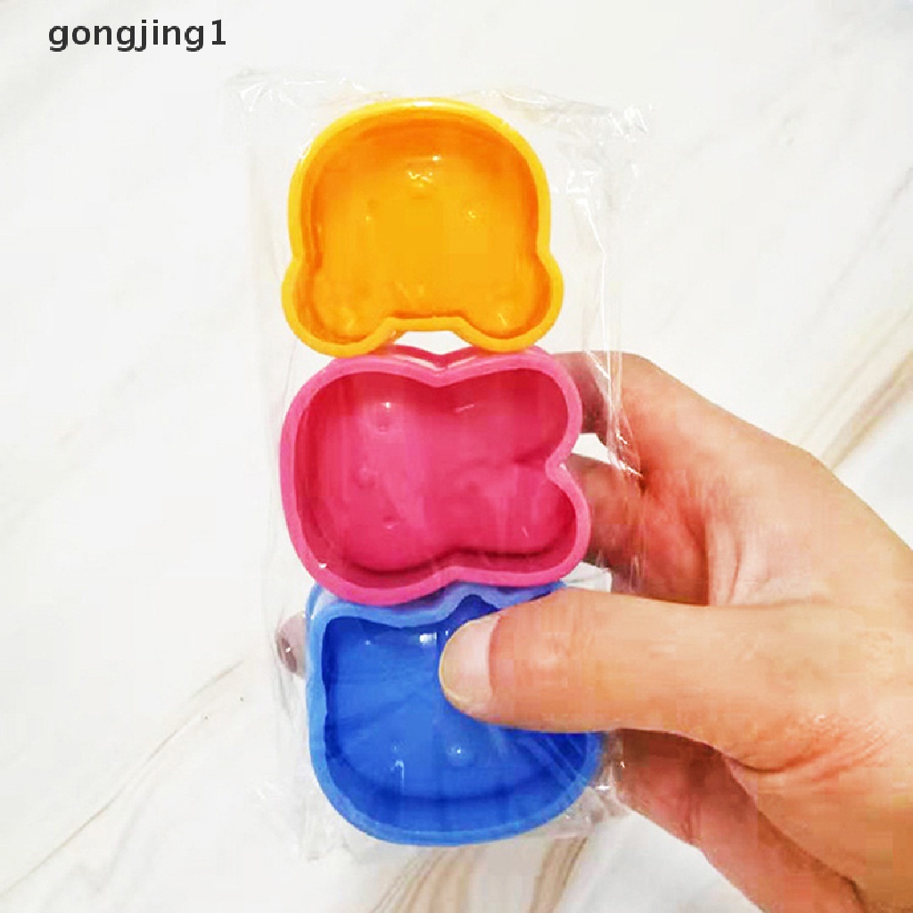 Ggg 3Pcs Cetakan Sushi Dapur Kartun Beruang Kelinci Rice Ball Mold DIY Bento Maker Tool ID