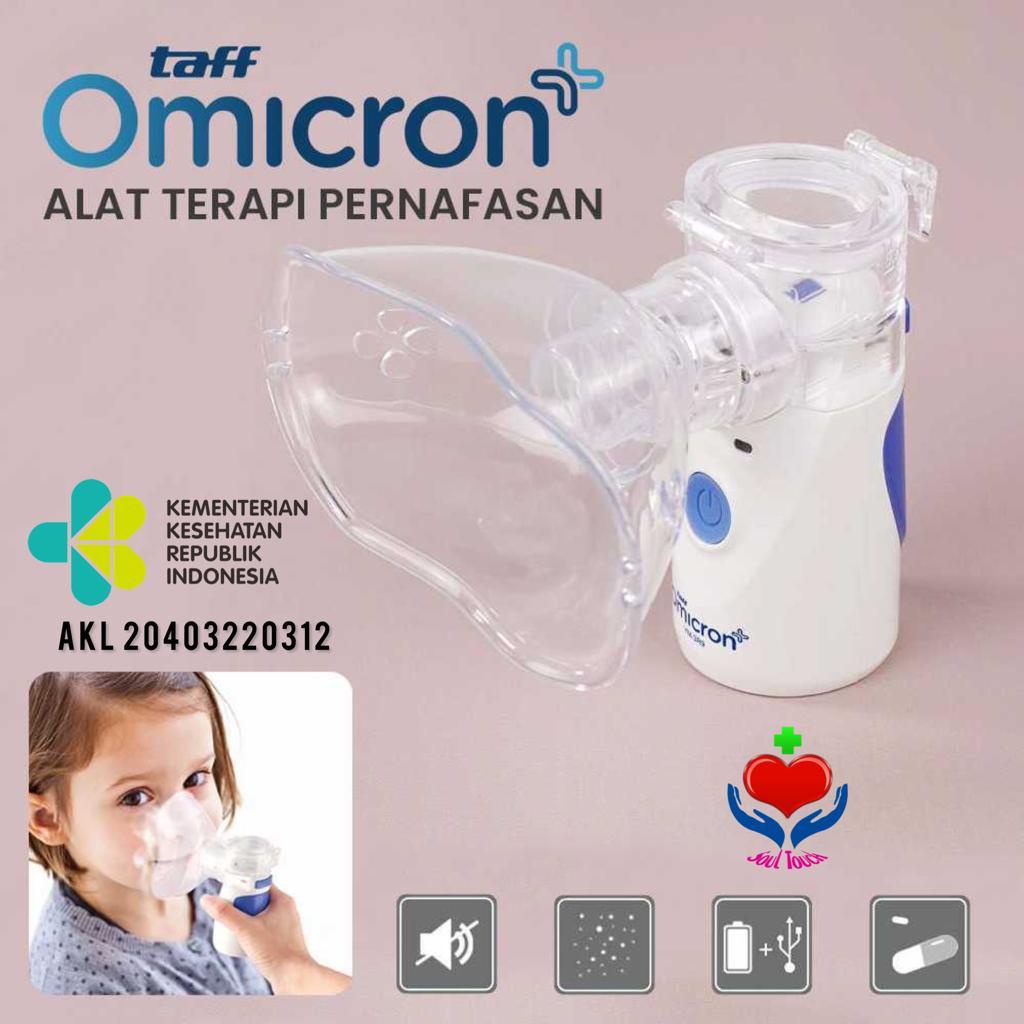 Alat Terapi Pernafasan Asma Portable Inhale Nebulizer Omicron