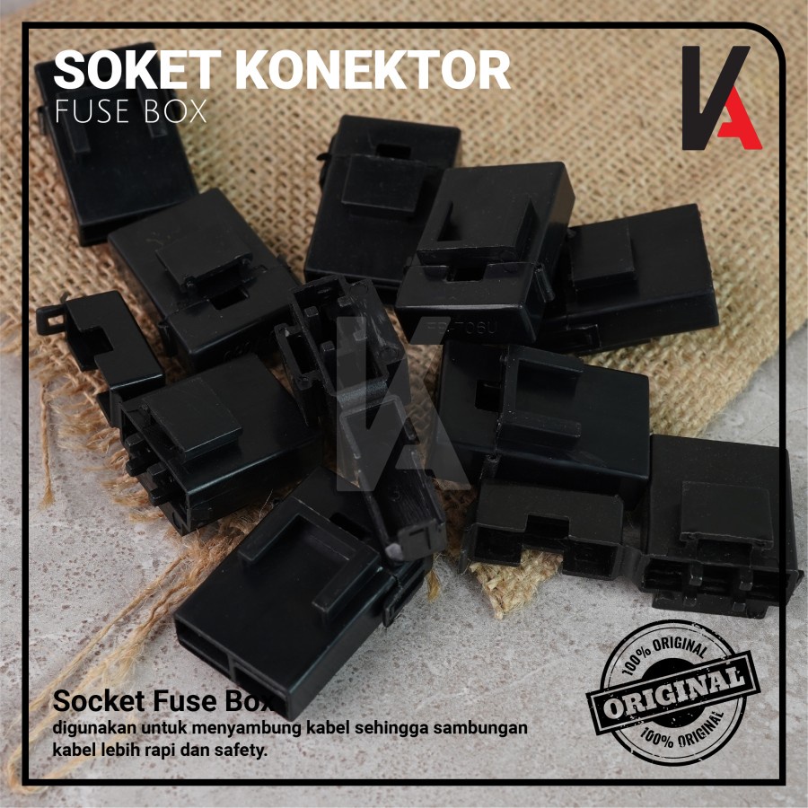 Rumah Sikring 045U / Socket Sekring Fuse / Soket Sikring 706 Hitam (Kosongan)