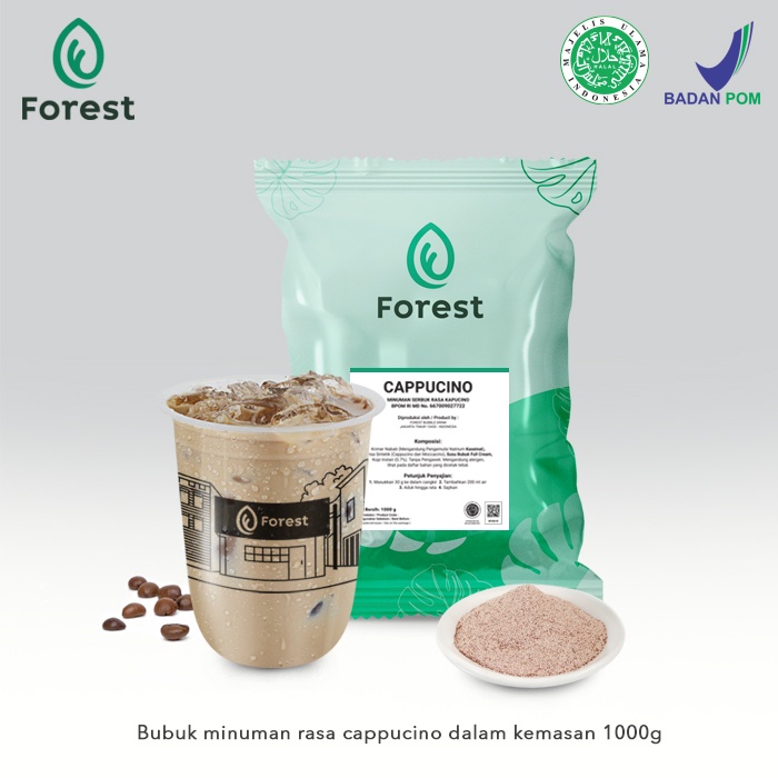 CAPPUCCINO Bubuk Minuman Powder - FOREST Bubble Drink