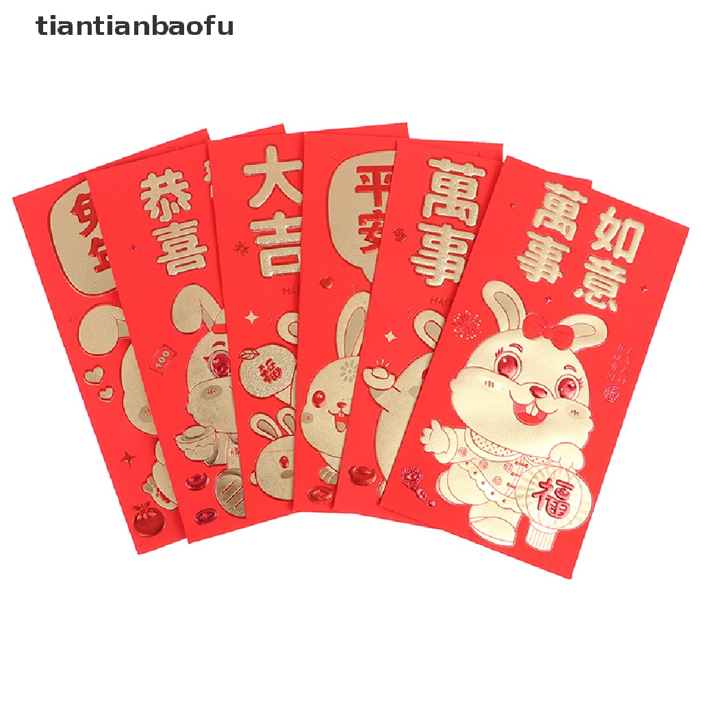 [tiantianbaofu] 2023tahun Kelinci Tahun Baru Amplop Merah Festival Musim Semi Imlek Hongbao Butik