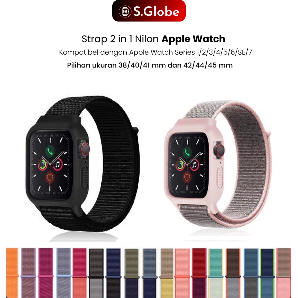 2 in 1 Nylon Strap APPLE WATCH  38/40/41 mm iWatch 42/44/45 mm Band