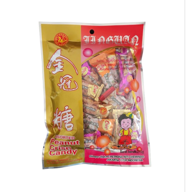 

Chen Liang Ji Asorted Peanut Crips Candy 210g - Permen Enting Enting