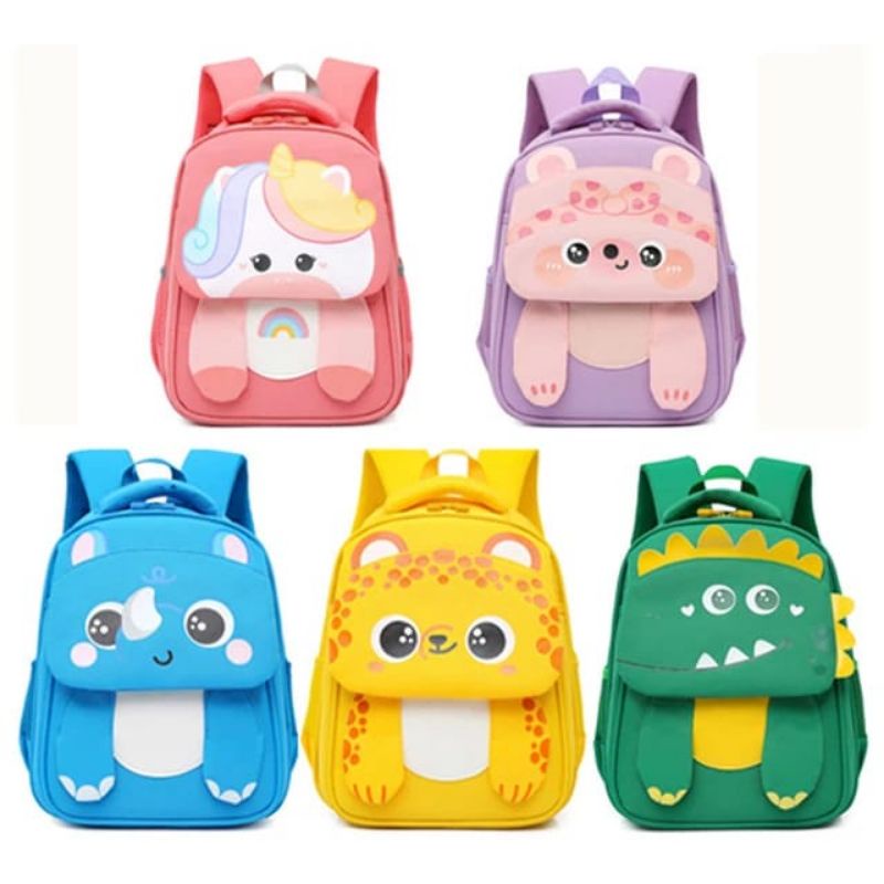 Luciola - READY Tas Ransel Anak TK/SD Import Unicorn Karakter Lucu Bahan Oxford Tebal Tas Sekolah