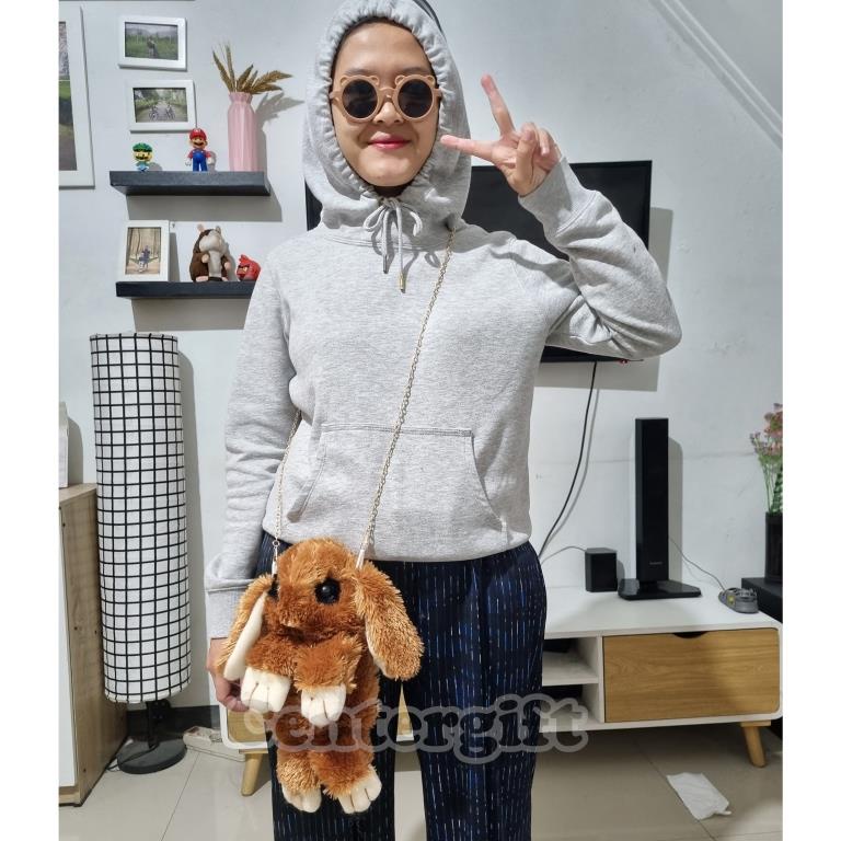 Tas Selempang Kelinci Lucu Tas Boneka Kelinci Tas Anak Gemoy