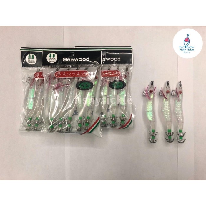 UMPAN PANCING CUMI SEAWOOD UDANG - PREMIUM SQUID JIG / UMPAN PANCING CUMI SEAWOOD UDANG BEBAS ONGKIR