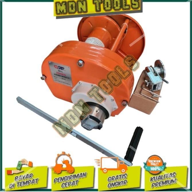 

Mesin katrol manual 2000kg hand winch 2 ton