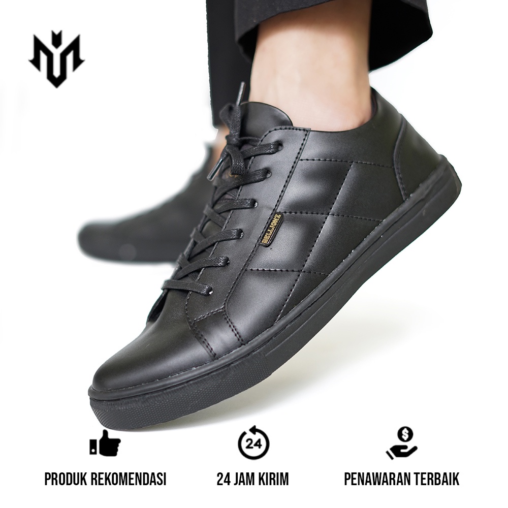 MLF x PEDRO - ARF Victor WhiteGrey Sepatu Sneakers Putih Pria Wanita Casual Polos Kulit Distro Kasua