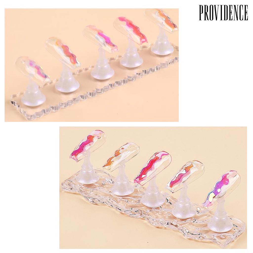 Providence Stand Praktek Kuku Dasar ic Kecil Praktek Kuku Ergonomis Plastik Nail Art Praktek Pajangan Stand Perlengkapan Manicure