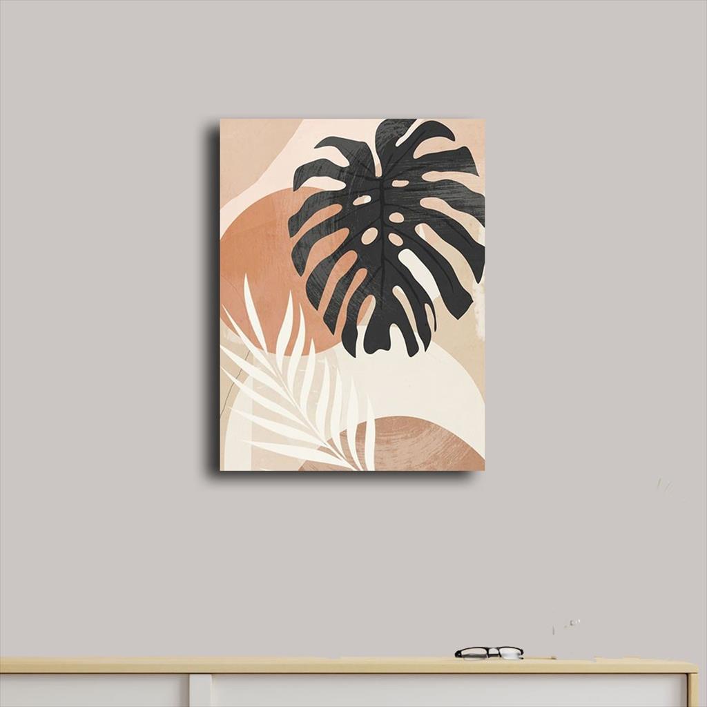 MJS MONSTERA - Walldekor Hiasan Dinding kamar minimalis dekorasi pajangan poster kayu Daun Dekorasi Bunga Monstera