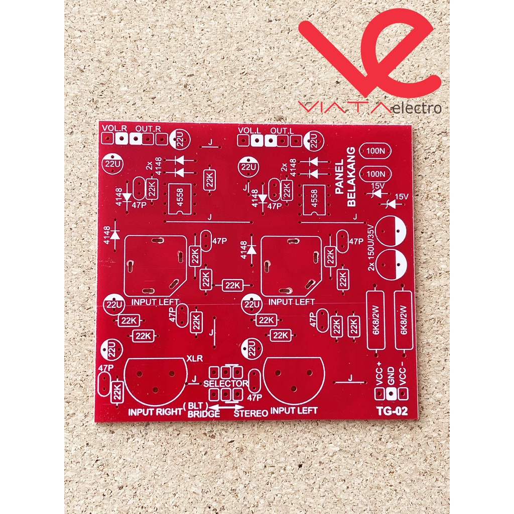 1SET PCB INPUT BALANCE PANEL CA SERIES CA10 CA20 CA30 BOX PANEL BELAKANG PANEL CA SERIES