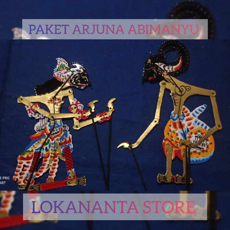 (BISA COD) WAYANG KULIT KERTAS ARJUNA ABIMANYU