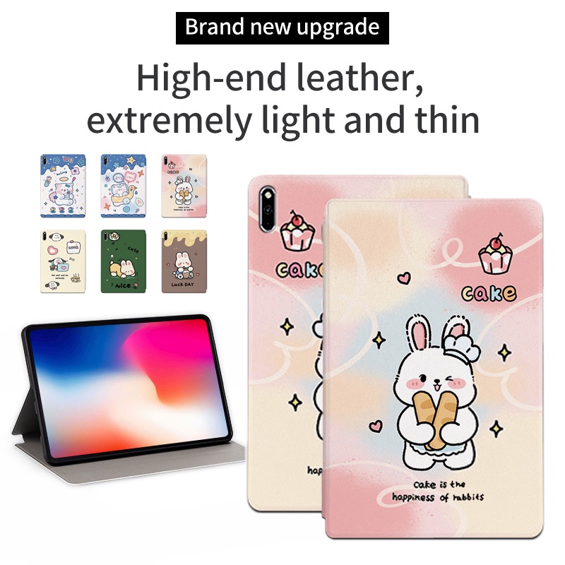 Untuk Huawei MatePad Pro 10.8 (2021/2019) 5G MRR-W29 MRX-AL09 MRX-AL19 MRX-W09 MRX-W19Tablet Case Fashion Motif Kartun Lucu Anime Flip Stand Casing PU Leather Cover Pelindung