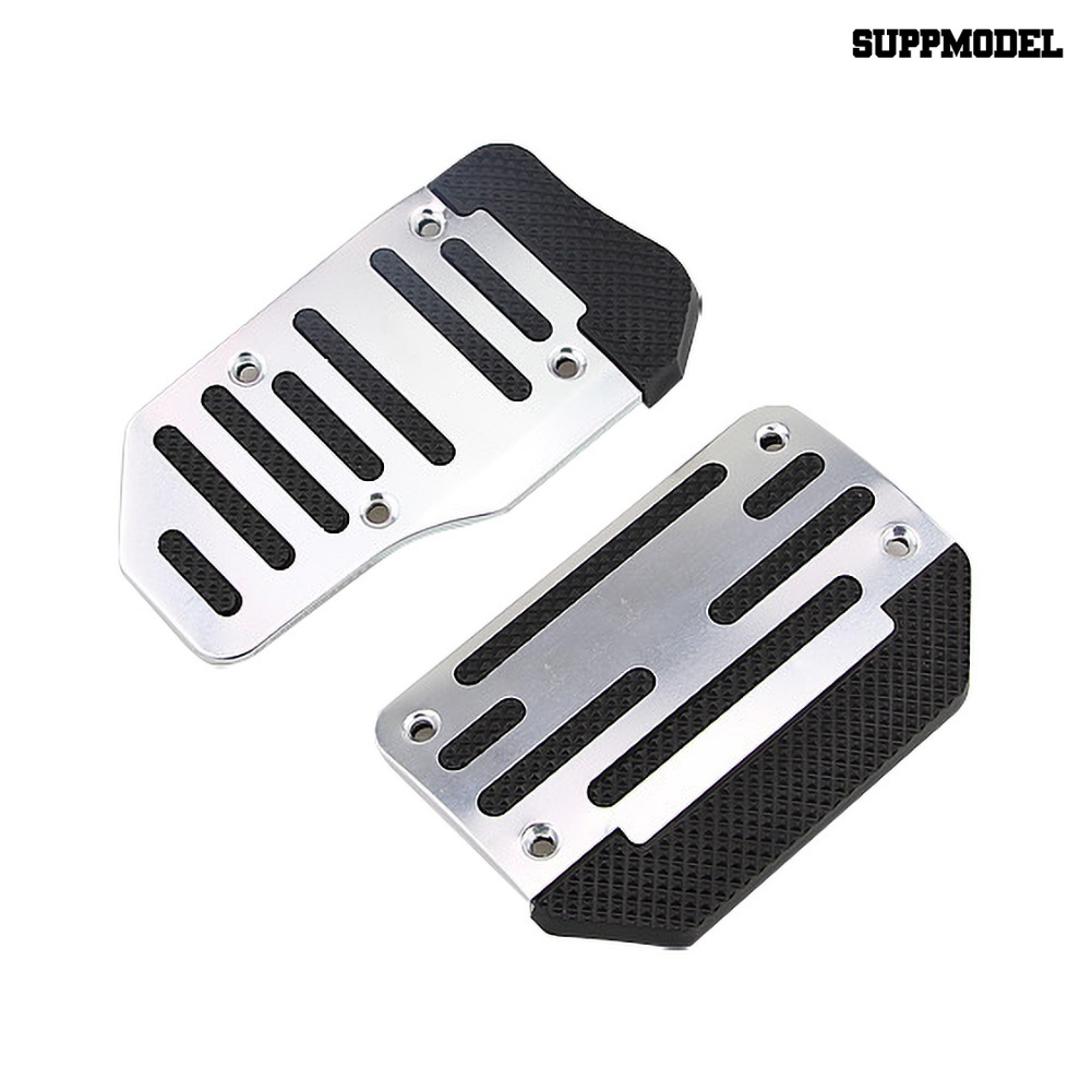 [Auto] 2pcs/3pcs Mobil Kendaraan Otomatis Manual Akselerator Rem Pedal Kaki Logam Set