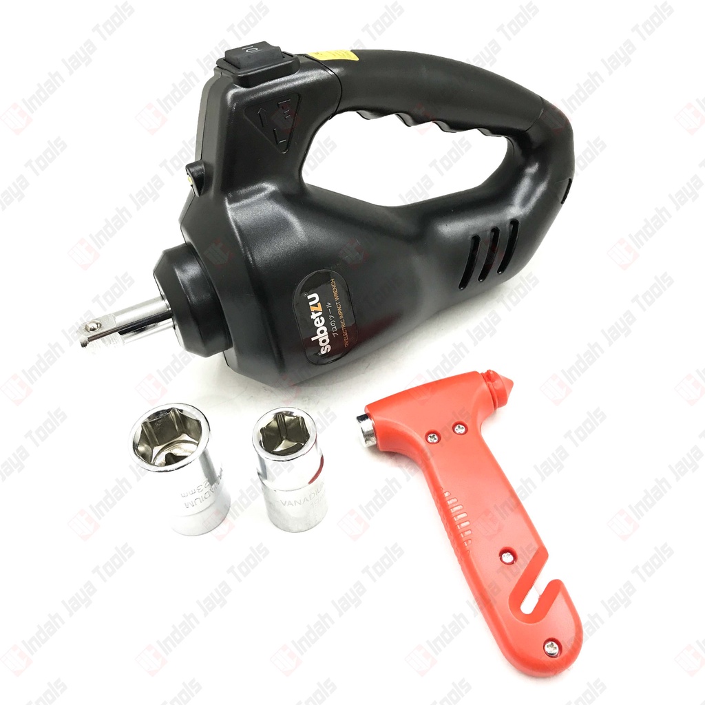 SABETZU Dongkrak 5 Ton Elektrik + Impact Wrench + Pompa Ban Angin Jack
